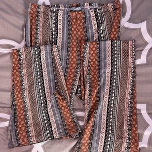 bohemian flare pants